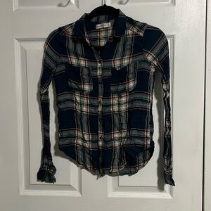 Hollister Plaid Blouse